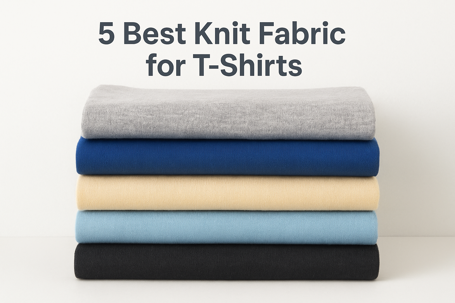 5 Best Knit Fabric for T-Shirts: Jersey, Modal, Cotton