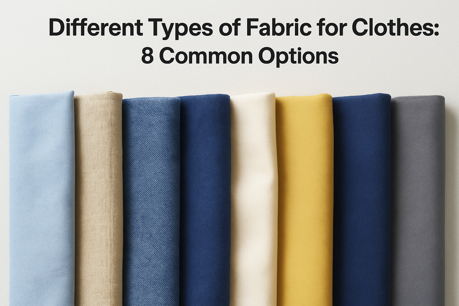 Different Types of Fabric for Clothes: 8 Common Options
