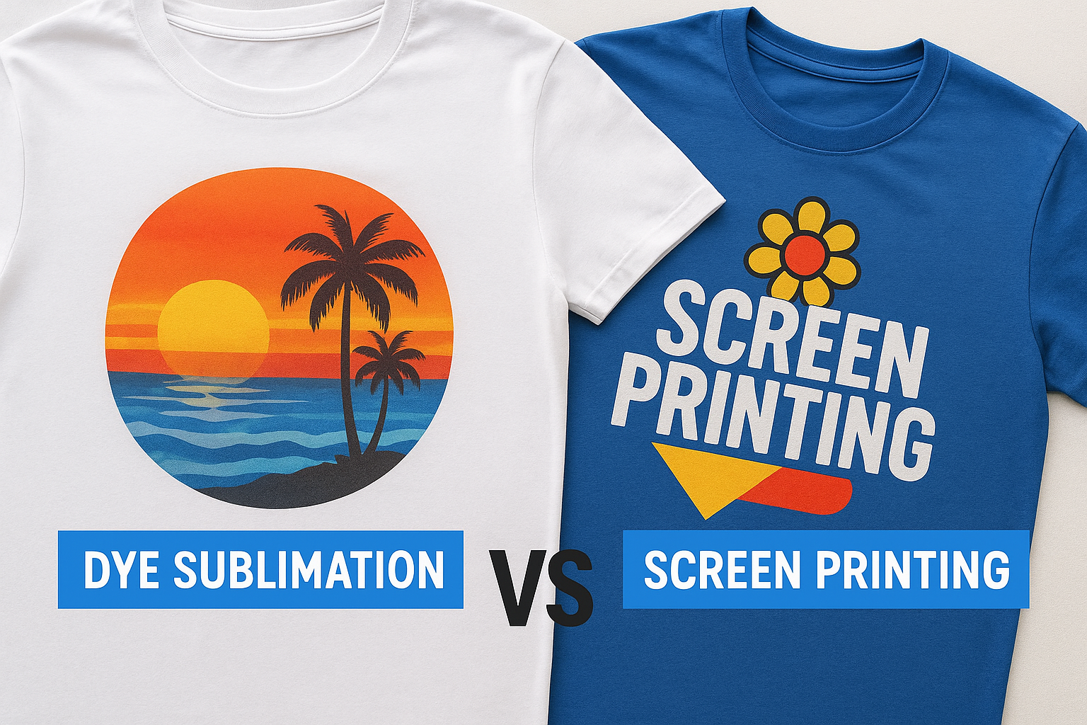 Dye Sublimation vs Screen Printing: Cost, Quality, Best Use