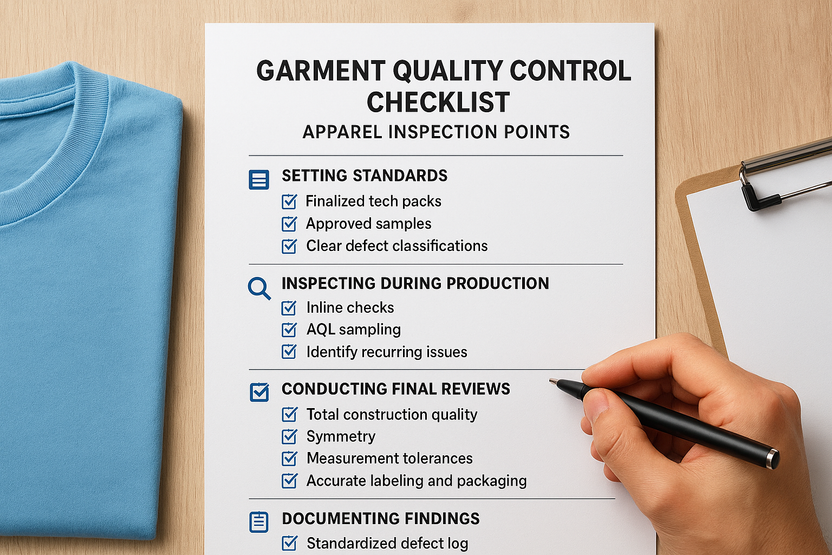 Garment Quality Control Checklist: Apparel Inspection Points – Manludini