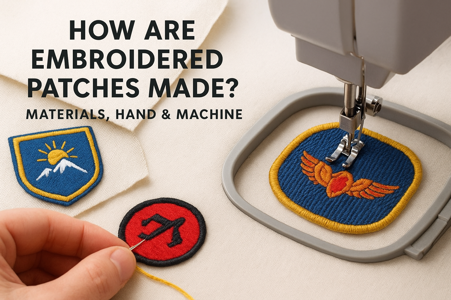 How Are Embroidered Patches Made? Materials, Hand & Machine