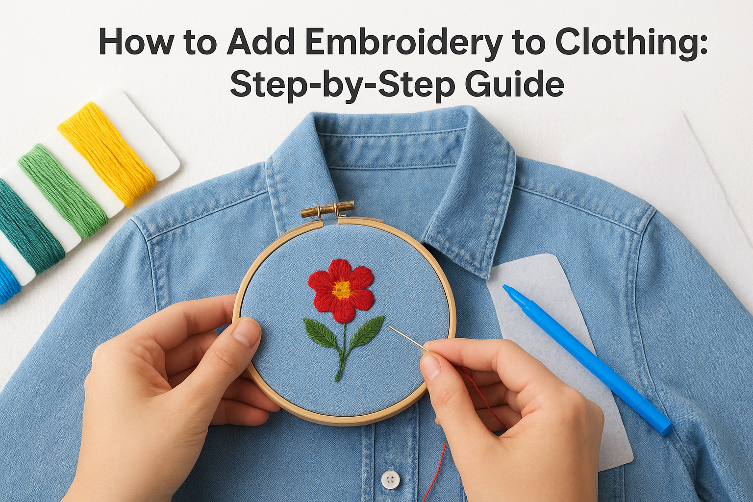 How to Add Embroidery to Clothing: Step-by-Step Guide