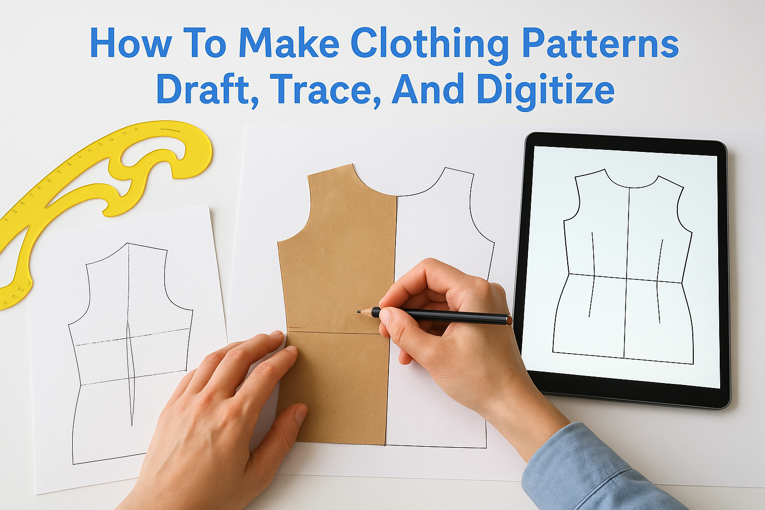 How To Make Clothing Patterns: Draft, Trace, And Digitize