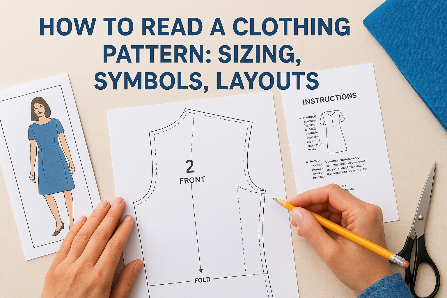 How To Read A Clothing Pattern: Sizing, Symbols, Layouts