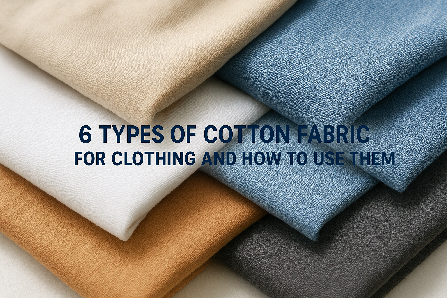 6 Types of Cotton Fabric for Clothing and How to Use Them